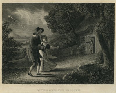Little Nell in the Storm (engraved by J. W. Steel) by George W. Conarroe